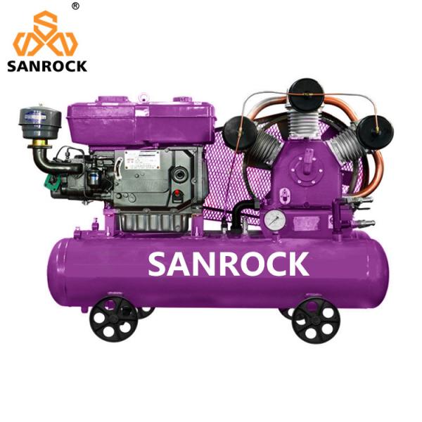 Rotary Piston Compressor Belt Driven Industrial Air Compressor Machine Mobile Air Compressors for sale
