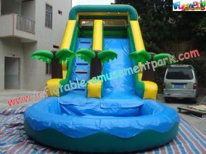 Wholesale Commercial Grade 0.55mm PVC Tarpaulin Coco Outdoor Inflatable Water Slides from china suppliers