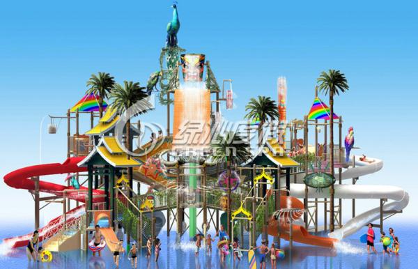 Quality Kids Exciting Fiberglass Aqua Playground Water Slide for Park Play Equipment for sale