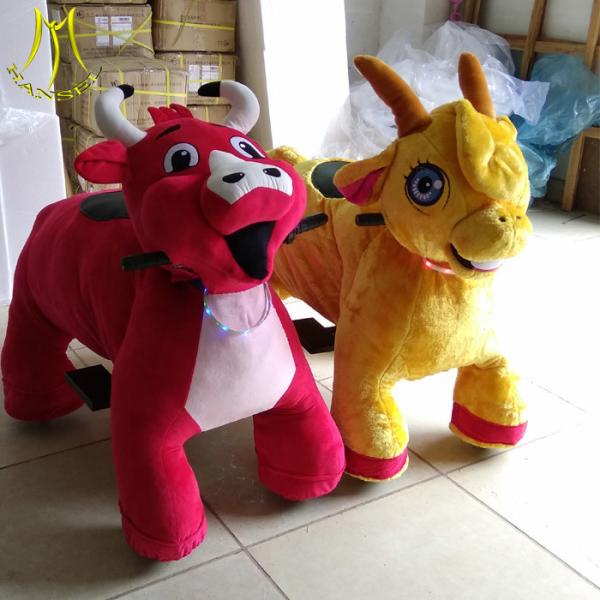 Quality Hansel   Guangzhou manufacturer cheap ride on animal toy plush animal fair ride for sale