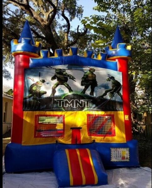 Quality Exciting Inflatable Bouncer House , Teenage Mutant Ninja Turtles Bouncer for sale
