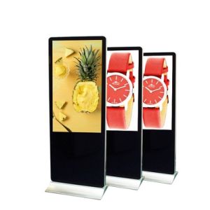 UHD 8ms All In One Digital Signage Display 1000cd/M2 Floor Stand Kiosk