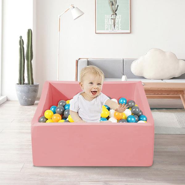 5cm Large Square Foam Ball Pits With Removable Cover Without Balls