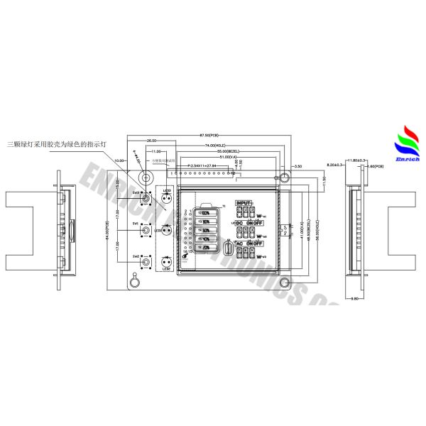 VA Type Segment Code LCD Display Black White Screen For Outdoor Power UPS Shenzhen Factory