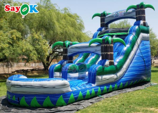 Large Inflatable Slide Commercial Copper Brown PVC Inflatable Bouncer Slide For Children Summer Outdoor