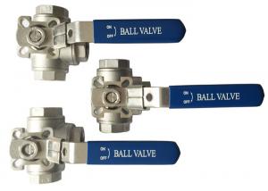 1/2” to 2 Stainless Steel 304 316 flow Control T and L  3  way diverter ball valve Heavy type