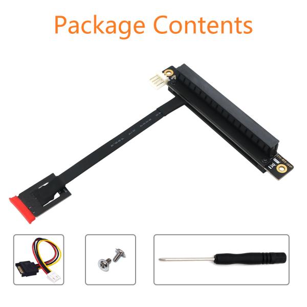 270 Degree M.2 NGFF Adapter Cable with PCI-E 16X Interface and 25cm Length for High-Speed Data Transfer