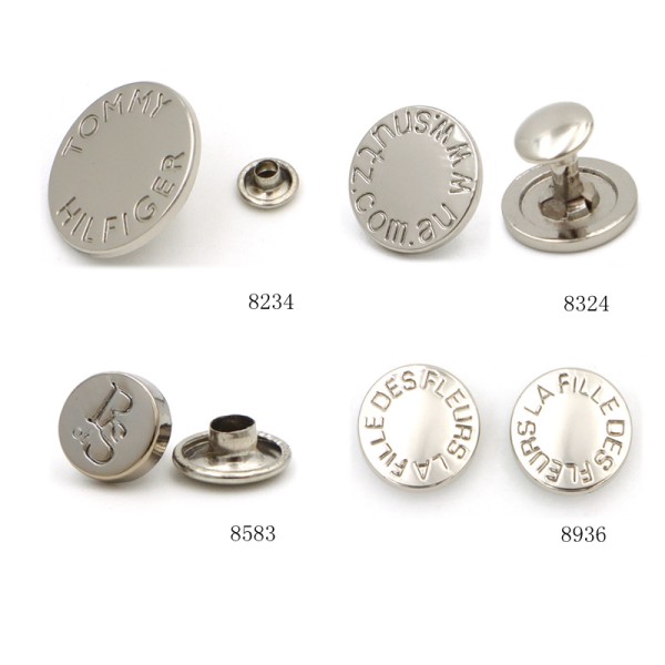 Quality Gold Plated Metal Logo Rivet Customized Cap Rivet Stud for Leather Strap Bag Accessories