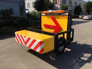 Wholesale LED Direction Arrow Retractable Mobile Vehicle Barrier With Patent Certification from china suppliers