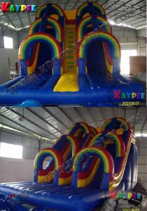 Wholesale Inflatable rainbow water slide, inflatable water part slide,Inflatable slide Game from china suppliers