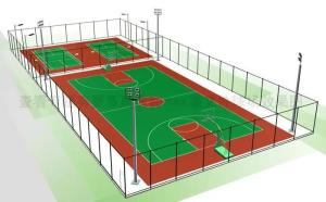 Wholesale ISO18001 Dustproof Si PU Sports Flooring For School Good Color Fastness from china suppliers