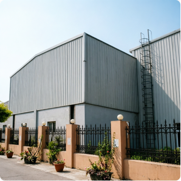 Corrosion Resistant Fireproof Multi-storey Prefabricated Steel Structure Building for Industrial Use