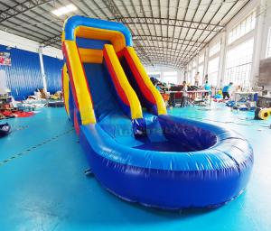 China ODM Toddler Bouncy Castle Inflatable Water Slide With Pool on sale