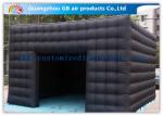 5m Black Outdoor Exhibition Booth the Big Cube Inflatable Venue for Advertisemen