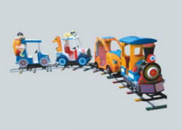 Quality Amusement Park Train Rides , Battery Powered Ride On Train With Track For Toddlers for sale