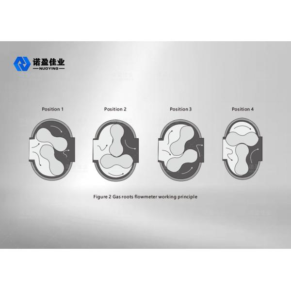 1Mpa Roots Turbine Flow Meter Aluminum 1600 M3/H Roots Flow Meter