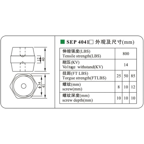 Flexible Copper Busbar Support Insulator For Esp Hexagonal Isolation Red