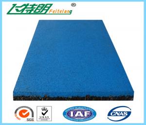 China Eastic Rubber Playground Mats , EPDM Granule Red Safety Rubber Floor Mat for Gym on sale
