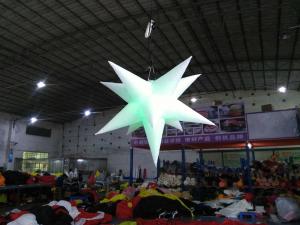 China Inflatable Star With LED Light , Oxford Material Inflatable Advertising Products on sale