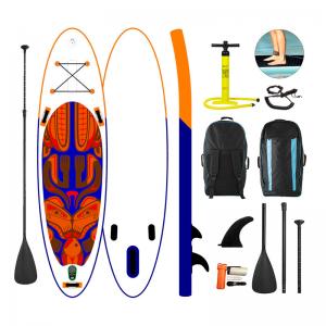 Wholesale 2022 new design inflatable stand up padlle board soft top air inflate sup paddle board with fins from china suppliers