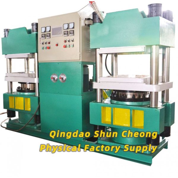 Factory Direct Supply Double-Plate Vulcanizing Machine with Simultaneous Operation for Rubber Vulcanizing Press