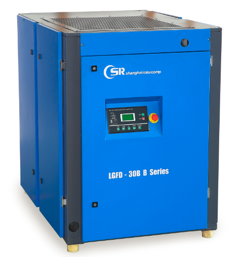 7.5kw air screw compressor in silent design german rotorcomp air end in TUV certificates, 5 years warranty