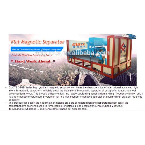 High Gradient Plate Type Wet Eddy Current Magnetic Separator for Quartz Concentration