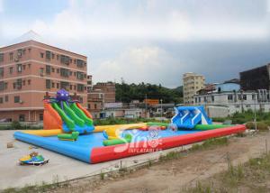 Wholesale 25x20m Kids N Adults Large Inflatable Water Park On Land With Big Inflatable Pool N Water Equipments from china suppliers