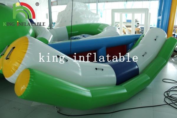 Quality Outdoor Summer Water Games White / Green Blow Water Seesaw PVC Toy For Kids And Adults for sale