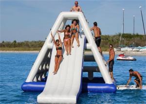Wholesale High Class Giant Inflatable Water Slide , Inflatable Floating Water Slide For Seaside from china suppliers