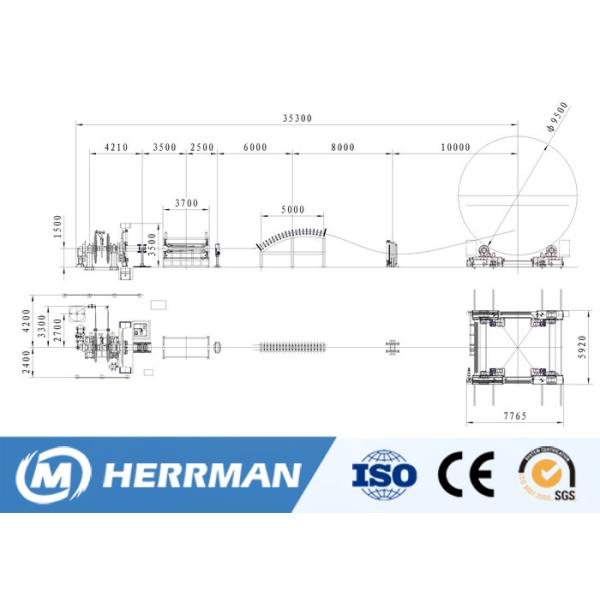 40r / Min Rotating Speed RTP Pipe Making Machine Steel Tape Interlock Machine