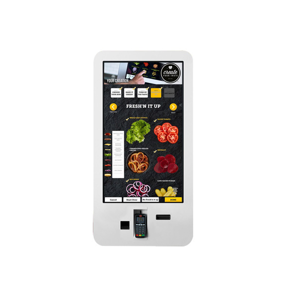 32 Inch Self Service Payment Kiosk Win10 Restaurant Smart LCD Payment Machine