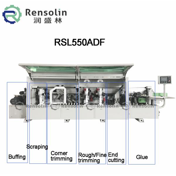 Automatic Woodworking Corner Rounding Edge Banding Machine with 0.4-3mm Edge Thickness