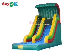 China Anti Ruptured Commercial Inflatable Water Slide Pool Two PVC Coated Sides on sale