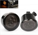 Yellow LED Vehicle Work Light Front Turn Signal Light Assembly With Smoke Lens