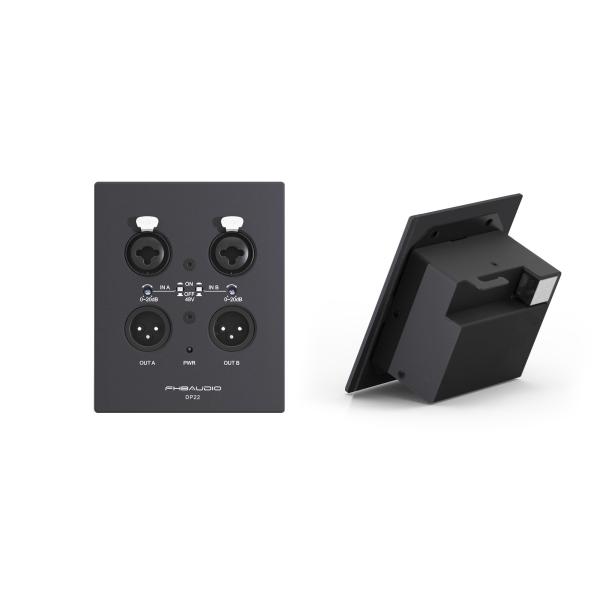 Quality Aluminum 2x2 Dante Audio Receiver Dante Audio Interface 3 Pin XLR for sale