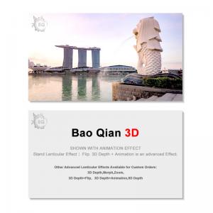 China 3D Business Card Design 3D Lenticular Card Personalised 3D Printed on sale