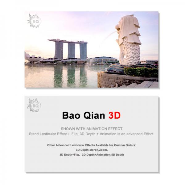 Eco - Friendly 3D Lenticular Business Cards Personal Card Printing Image