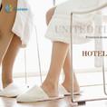 China Flexible Disposable Hotel Slippers Breathable Disposable Slippers For Guests on sale