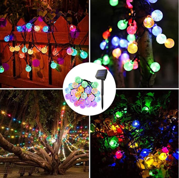 PVC Outdoor Decoration Dimmable Shatterproof LED Solar Fairy Lamp
