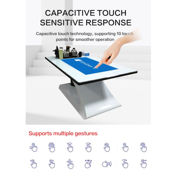 Hottest 43 inch Indoor Smart Interactive Multi Touch Table For Restaurant