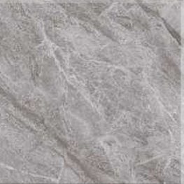Grey Flower Pattern Rectangular Ceramic Floor Tile Imitation Marble Texture