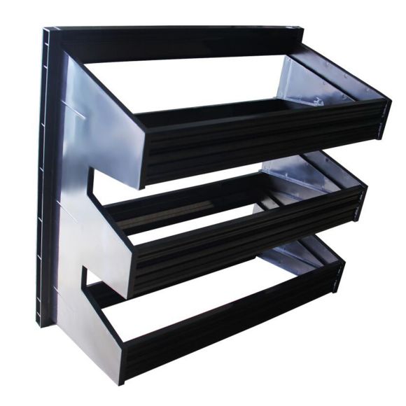HVAC AHU System Sub - Hepa Air Filter W Type With Black Plastic Frame