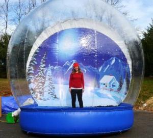 China Outdoor Transparent Beautiful Giant Advertising Inflatables Snow Globe CE Approval on sale