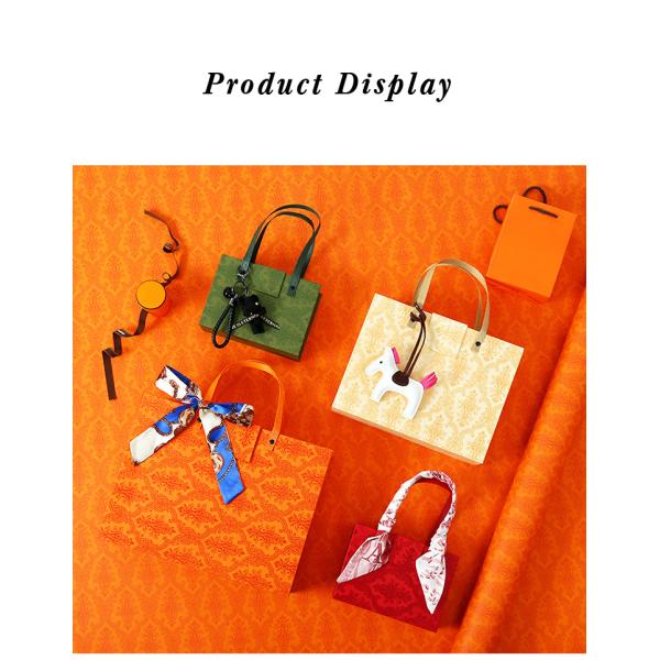 CMYK Printing Cardboard Candy Custom Wedding Gift Box With Handles