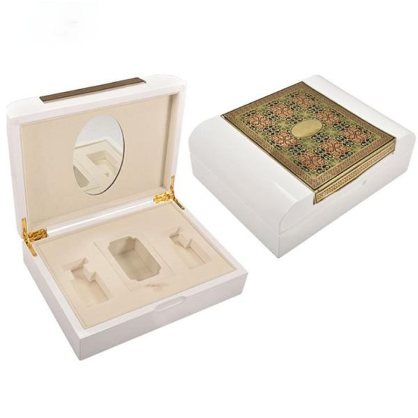 Environmentally Friendly Perfume Wooden Box 200*100*200mm With Glossy Varnish