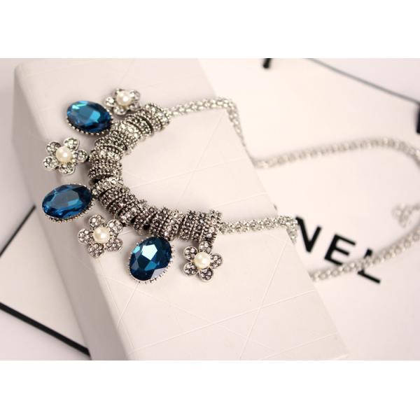 MYLOVE flower shape necklace statement jewelry opal necklace