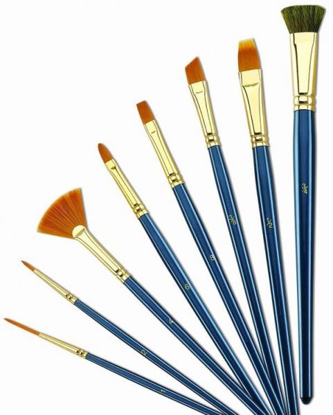 Quality Customized Logo 4 Inch Artist Painting Brushes Liner Brushes For Oil Painting for sale