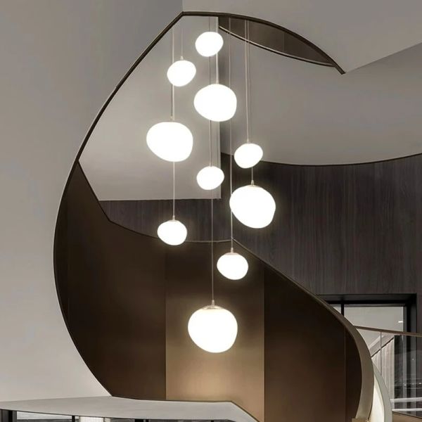 Modern Ceiling Chandeliers Creative Staircase Pendant Light(WH-NC-128)