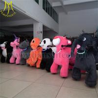 China Hansel Hot Sale 12v Battery Plush Animal Rides For Mall Zippy Pets Rides for sale